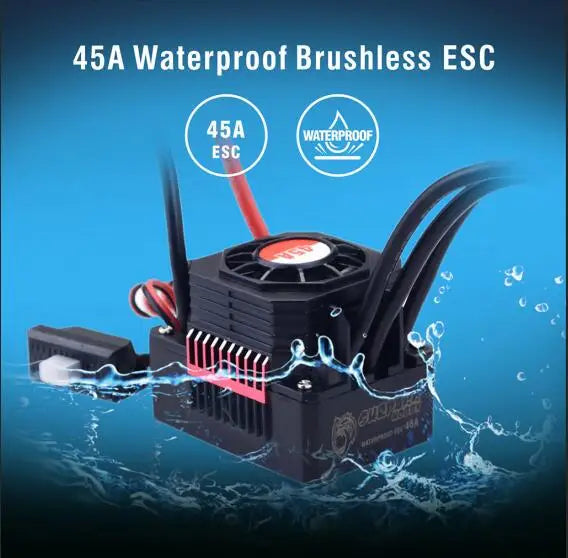 Waterproof 25A 35A 45A 60A 80A 120A 150A ESC Brushless Senseless Speed Controller T / XT60 plugfor 1/8 1/10 1/12 1/20 RC Car