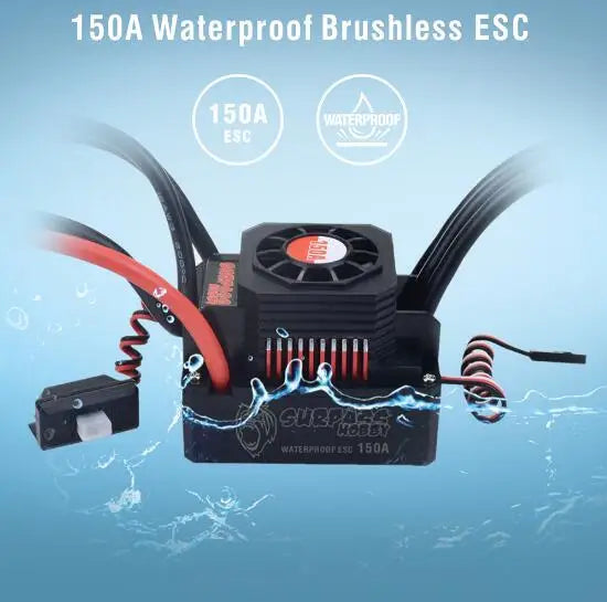 Waterproof 25A 35A 45A 60A 80A 120A 150A ESC Brushless Senseless Speed Controller T / XT60 plugfor 1/8 1/10 1/12 1/20 RC Car