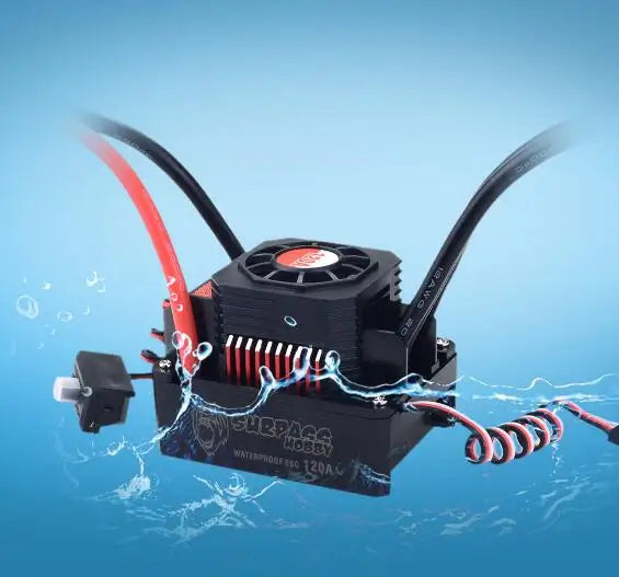 Waterproof 25A 35A 45A 60A 80A 120A 150A ESC Brushless Senseless Speed Controller T / XT60 plugfor 1/8 1/10 1/12 1/20 RC Car