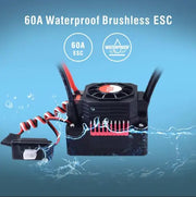 Waterproof 25A 35A 45A 60A 80A 120A 150A ESC Brushless Senseless Speed Controller T / XT60 plugfor 1/8 1/10 1/12 1/20 RC Car