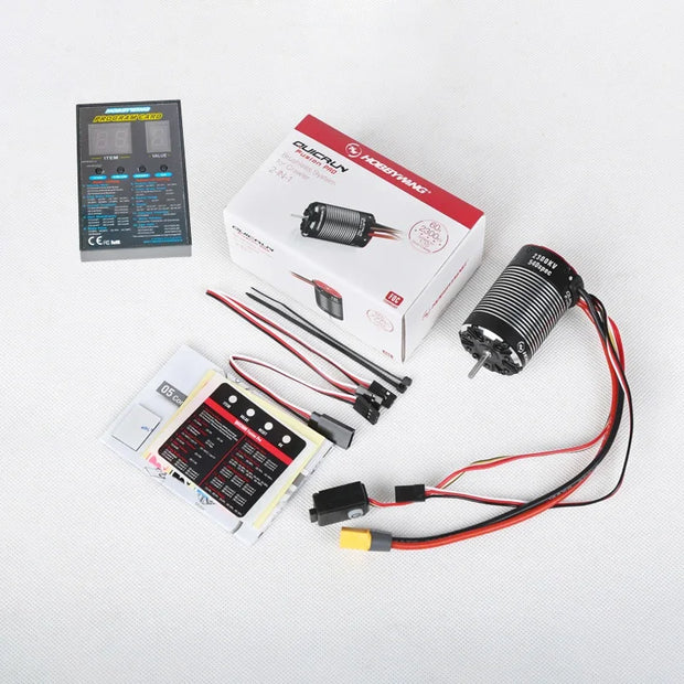 HOBBYWING QUICRUN Fusion PRO 2-IN-1 60A 2300KV Brushless Motor ESC Integrated for 1/8 1/10 RC Remote Control Model Car Crawler