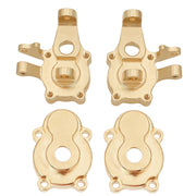 Metal Brass Front Steering Group Rear Axle Mount for 1/10 YK4102 YK4103 1/8 YK4082 YiKong MJX H8H RC Crawle Upgrade Accessories