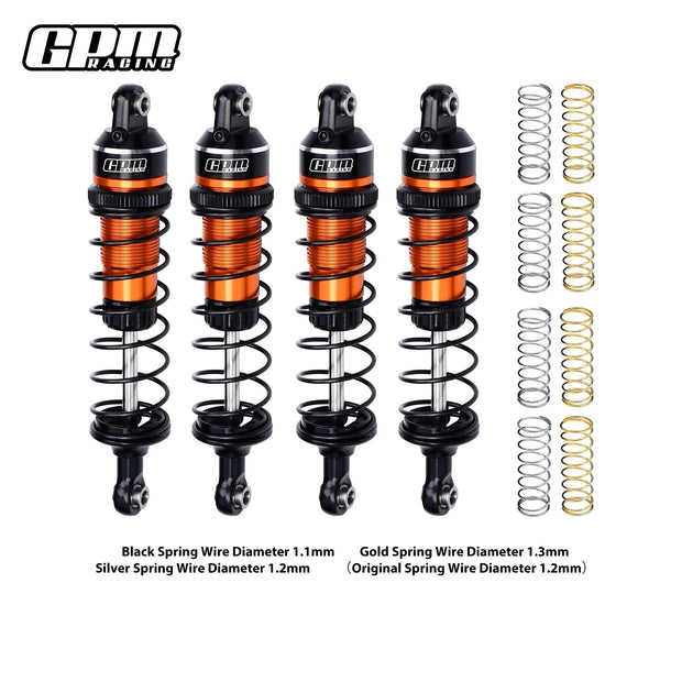 GPM Front and Rear Adjustable Spring Shock 87mm for Traxxas Mini Maxx