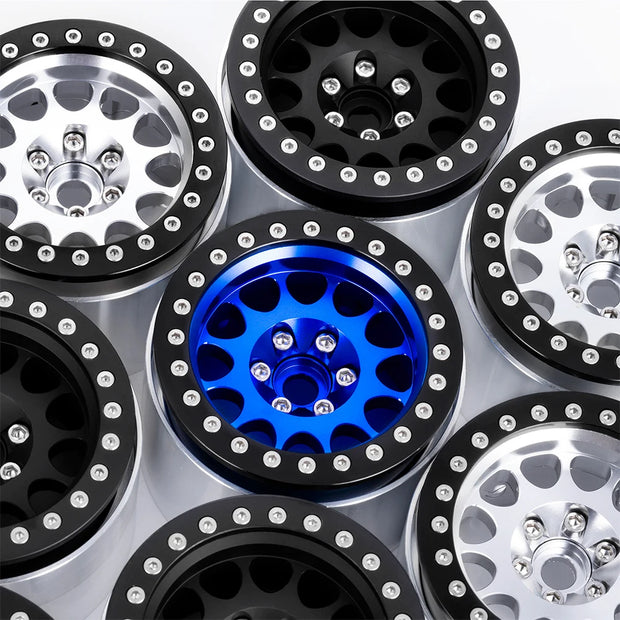 AXSPEED Aluminum Alloy 2.2 inch 45mm Widen Beadlock Wheel Rims Hubs for Axial RBX10 AXI03005 Wraith 90048 RR10 1/10 RC Car Parts