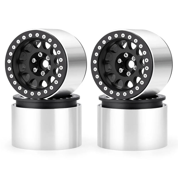 AXSPEED Aluminum Alloy 2.2 inch 45mm Widen Beadlock Wheel Rims Hubs for Axial RBX10 AXI03005 Wraith 90048 RR10 1/10 RC Car Parts