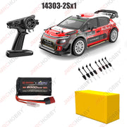 MJX Hyper Go 1/14 High Speed On Road RC Rally Car With Gyro Metal Chassis Extra Drift Wheel 14301 14303 Brushless Racing Vehicle