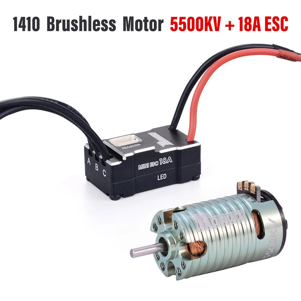 Rocket MINI RC Sensorless Brushless Motor 18A ESC Combo 2500KV-9500KV Motor for Kyosho Mr03 Pro Atomic DRZ 1/24 1/28 1/32 RC Car