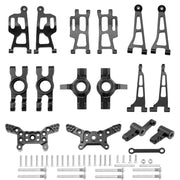 Mjx 14210 14209 H14BM Metal Steering Cup Upper Lower Swing Arm Set Shock Tower Bracket Body Post Hyper Go RC Car Upgrade Parts