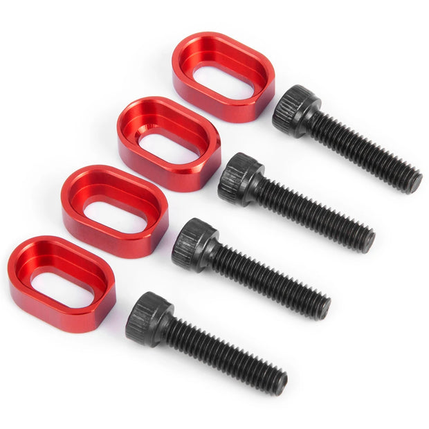 AXSPEED 4PCS Metal Area Main Chassis Pad Screw Motor Seat Reinforced Gasket for 1/5 X-MAXX Xmaxx RC Buggy Truck Parts