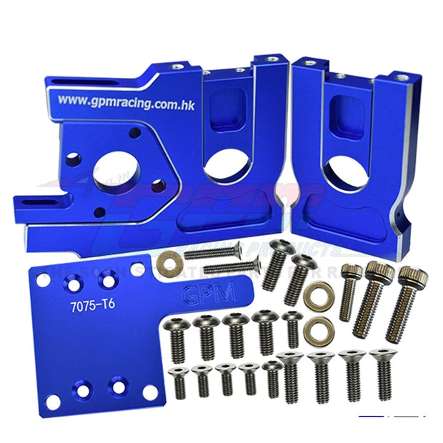 GPM Metal Aluminium Quick Disassembly Motor Mount 9589 for Traxxas 1/8 Sledge 4WD Monster Truck 95076-4 RC Car Upgrade Parts