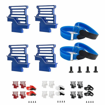 Metal Tall Battery Holder Mount Hold Down with Battery Strap for Traxxas 1/6 XRT 8S RC Car Upgrade Parts Accessories