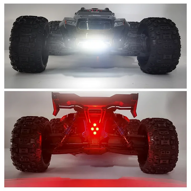 For 1/8 Traxxas Sledge 4WD Monster RC Truck Car LED Light Spotlight Headlight Taillight Set
