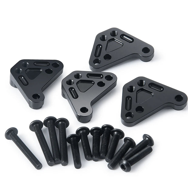 TRINOOD 4PCS Metal Shock Absorber Towers Front & Rear Heighten Shocks Mount for 1/10 RC Crawler MAXX WideMAXX Small-X