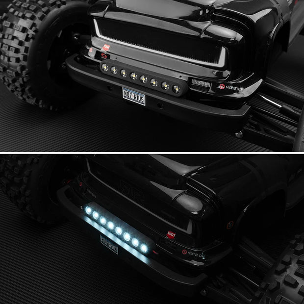 YEAHRUN Simulation Front and Rear Lighting System Headlights Taillights for 1/8 RC Car Notorious 6S V6 BLX Upgrade Parts