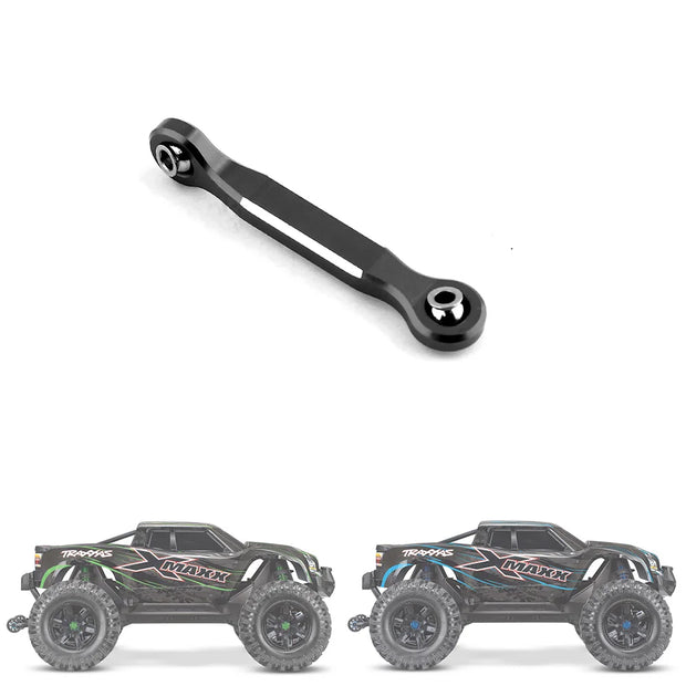 Aluminum Alloy Steering Servo Linkage Tie Rod for 1/5 Traxxas X-Maxx Xmaxx 6S 8S RC Monster Truck Upgrade Parts,Black