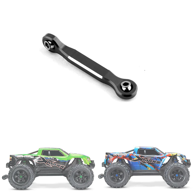 Aluminum Alloy Steering Servo Linkage Tie Rod for 1/5 Traxxas X-Maxx Xmaxx 6S 8S RC Monster Truck Upgrade Parts,Black