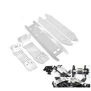 5pcs Stainless Steel Front and Rear Chassis Armor Skid Plate Protector for 1/6 Traxxas XRT RC Truck Car Upgrade Parts