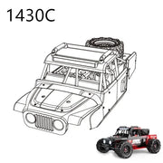 MJX Hyper Go 14209 14210 Modified Accessories Differential Shock Absorber Tire Bumper Gear Arm Shell 1/14 RC Car Spare Parts