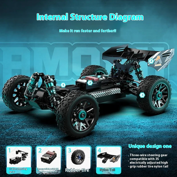 Rlaarlo 1:14 RC High-Speed Off-Road Drift Racing Car – 4WD