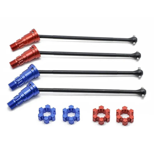 4Pcs Metal Front And Rear Drive Shaft CVD For Traxxas X-Maxx XMAXX 6S 8S 1/5 Monster Truck RC Car Upgrades Parts