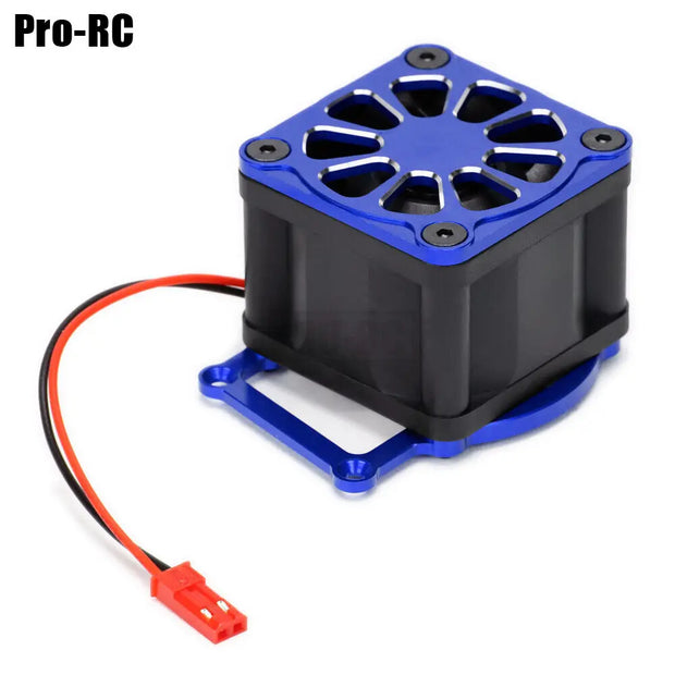 1Pcs Aluminium 3476 Cooling Fan Kit Fits 3483 Motor with Shroud For 1/8 TRAXXAS 4WD SLEDGE 95076-4 Off-Load Rc Truck Car