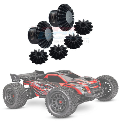 GPM Metal Steel Front Centre Rear Differential Output Gear +Spider Gear Set 7782 for Traxxas 1/6 XRT 1/5 X-MAXX 8S Upgrade Parts