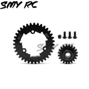 2pcs Hardened Steel 1.5Mod 35T Spur Gear and 12T 13T 20T 30T Pinion Gear Set for Traxxas 1/5 X-Maxx XMAXX 1/6 XRT Upgrade Parts