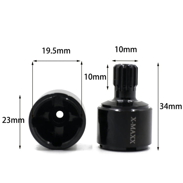 2Pcs Harden Steel Metal Drive Cup Diff Cup 7754X for 1/5 Traxxas X-Maxx XMAXX 8S RC Car Upgrade Parts Accessories
