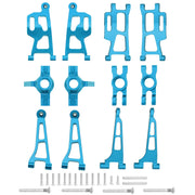 Mjx 14210 14209 H14BM Metal Steering Cup Upper Lower Swing Arm Set Shock Tower Bracket Body Post Hyper Go RC Car Upgrade Parts