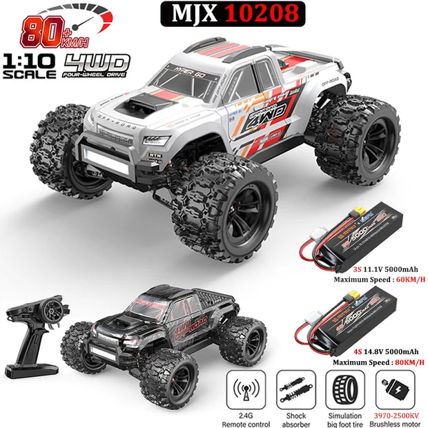 Hyper Go MJX 10208 V2 1/10 4WD Brushless RC Monster Truck