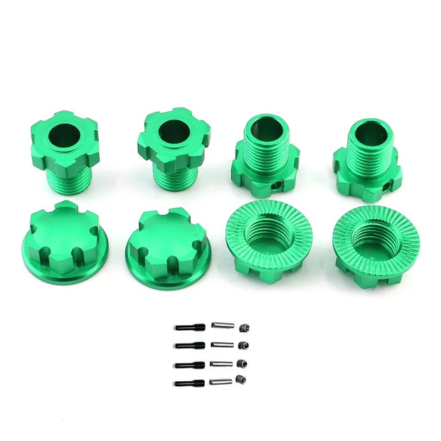 Metal 17mm Splined Wheel Hex Hub Adapter 8654 for Traxxas 1/10 E-Revo 2.0 Maxx 1/8 Sledge RC Car Upgrade Parts