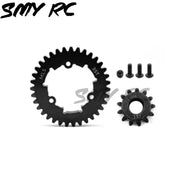 2pcs Hardened Steel 1.5Mod 35T Spur Gear and 12T 13T 20T 30T Pinion Gear Set for Traxxas 1/5 X-Maxx XMAXX 1/6 XRT Upgrade Parts
