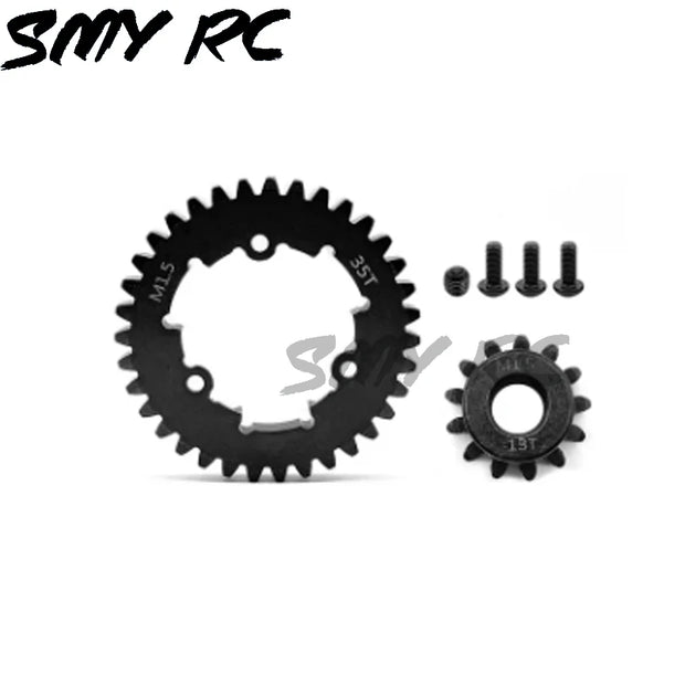 2pcs Hardened Steel 1.5Mod 35T Spur Gear and 12T 13T 20T 30T Pinion Gear Set for Traxxas 1/5 X-Maxx XMAXX 1/6 XRT Upgrade Parts
