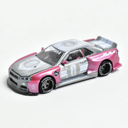 1:64 Kaido House x MINI GT Nissan Skyline GTR R34 Diecast Model
