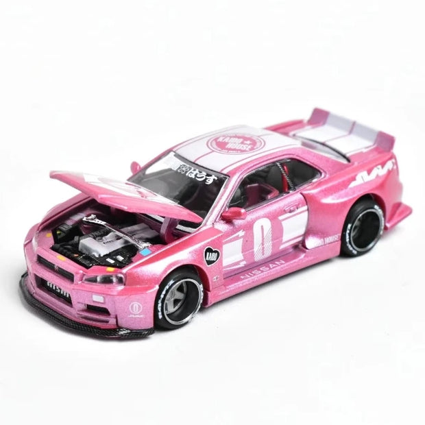 1:64 Kaido House x MINI GT Nissan Skyline GTR R34 Diecast Model