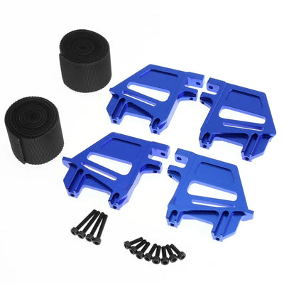 Tall Battery Holder Mount Hold Down With Battery Strap For Traxxas 1/5 X-Maxx Xmaxx 6S 8S RC Car Upgrade Parts Blue