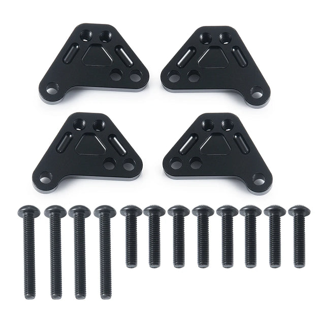 TRINOOD 4PCS Metal Shock Absorber Towers Front & Rear Heighten Shocks Mount for 1/10 RC Crawler MAXX WideMAXX Small-X
