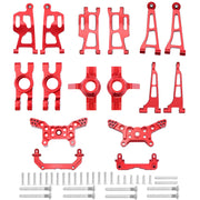 Mjx 14210 14209 H14BM Metal Steering Cup Upper Lower Swing Arm Set Shock Tower Bracket Body Post Hyper Go RC Car Upgrade Parts