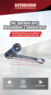 VITAVON CNC Alu 7075 V2 Servo Horn & Steering Link For X-MAXX XRT 25T Standard Servo Only