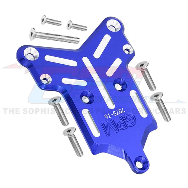 GPM Metal Front Chassis Cover Front Bumper Mount Skidplate 9535 for Traxxas 1/8 Sledge 4WD Monster Truck 95076-4 Upgrade Parts
