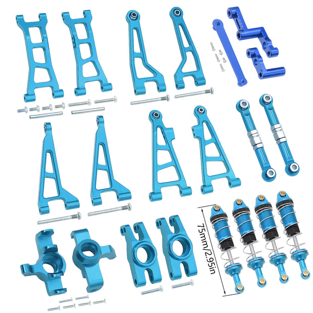 Mjx Hyper Go H16 16208 16209 16210 Metal Suspension Swing Arm Driver Shaft Shock Absorber Steering Group Assembly RC Car Part