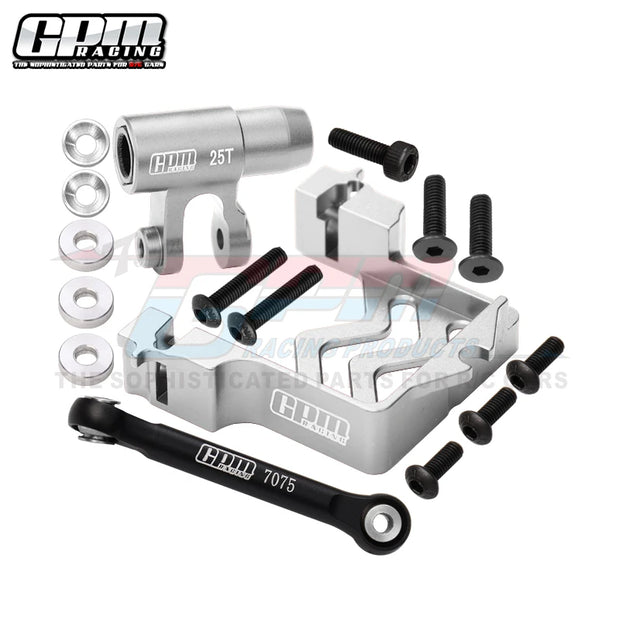 GPM Alu Servo Mount + Tie Rod + 25T Servo Horn Set For TRAXXAS 1/5 X-Maxx XRT 8S