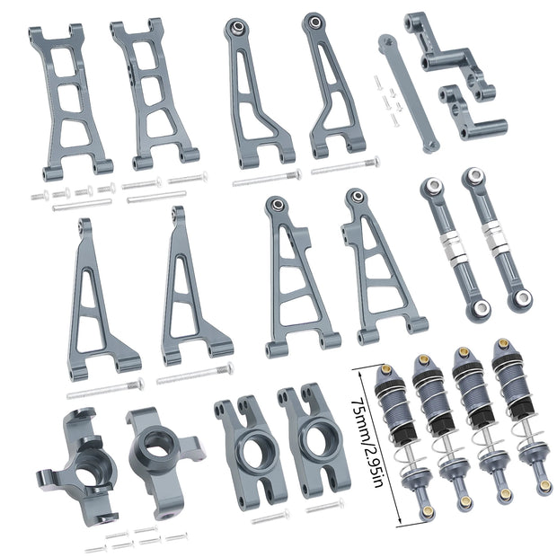 Mjx Hyper Go H16 16208 16209 16210 Metal Suspension Swing Arm Driver Shaft Shock Absorber Steering Group Assembly RC Car Part