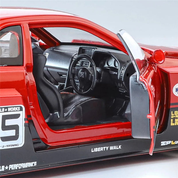 1:24 Nissan Skyline GTR R34 Wide-Body Diecast Model with Sound & Light