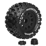 4pcs 175mm 1/7 1/8 Monster Stunt Truck Tire 17mm Wheel Hex for Sledge ARRMA KRATON Outcast Tamiya HSP RC Car