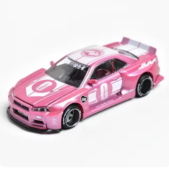 1:64 Kaido House x MINI GT Nissan Skyline GTR R34 Diecast Model
