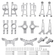 Mjx 14210 14209 H14BM Metal Steering Cup Upper Lower Swing Arm Set Shock Tower Bracket Body Post Hyper Go RC Car Upgrade Parts