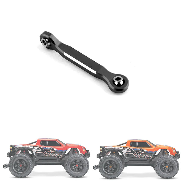 Aluminum Alloy Steering Servo Linkage Tie Rod for 1/5 Traxxas X-Maxx Xmaxx 6S 8S RC Monster Truck Upgrade Parts,Black
