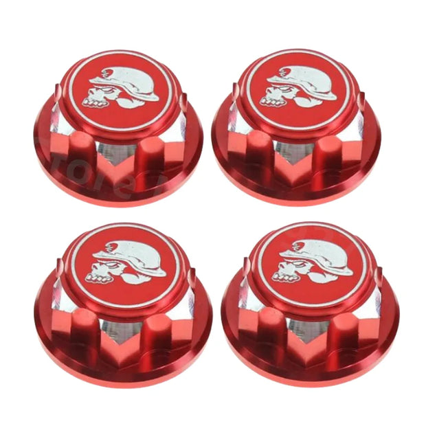 4pcs RC Car Metal 17mm Hex Wheel Nuts Dustproof Anti-Skid Non-slip Parts Accessories for X-Maxx Summit E-Revo Sledge Buggy Truck
