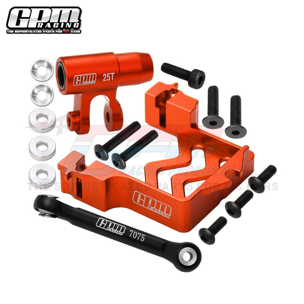 GPM Alu Servo Mount + Tie Rod + 25T Servo Horn Set For TRAXXAS 1/5 X-Maxx XRT 8S